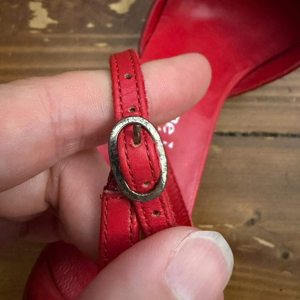 Stéphane Kélian Burgundy Suede Beaded Heels Size 4.5 Made in France New - Picture 7 of 10